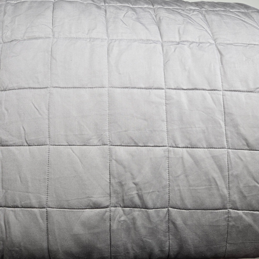 QUINCE Bamboo Box Quilt King/Cal King Light Grey 5219 - Picture 6 of 13